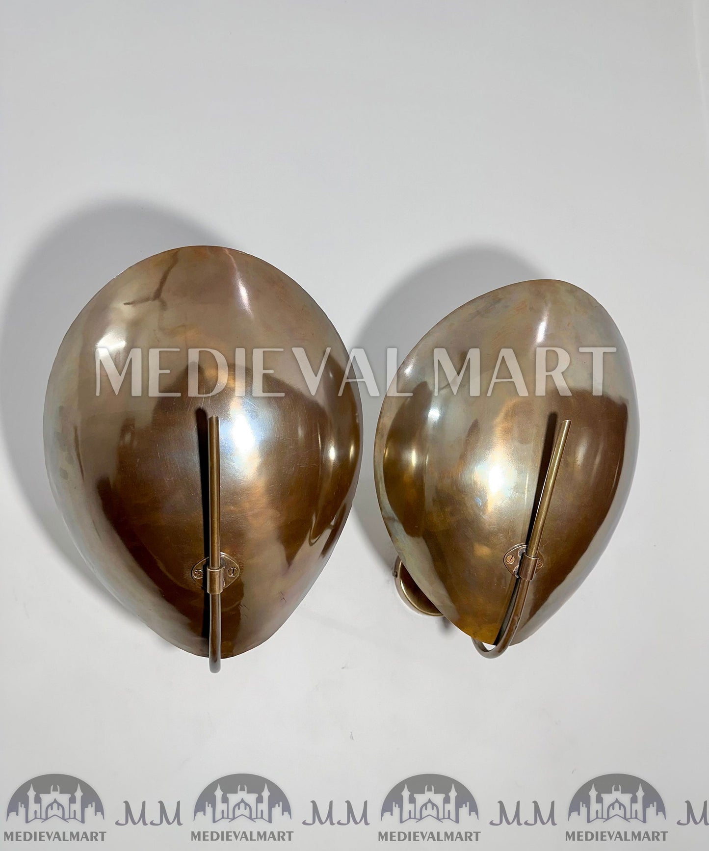 MEDIEVALMART Vintage Brass Beetle Sconce: Mid Century Modern Wall Light Fixture