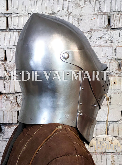 MEDIEVALMART Medieval XV Century The Great Bascinet “Sailsbury” Helmet