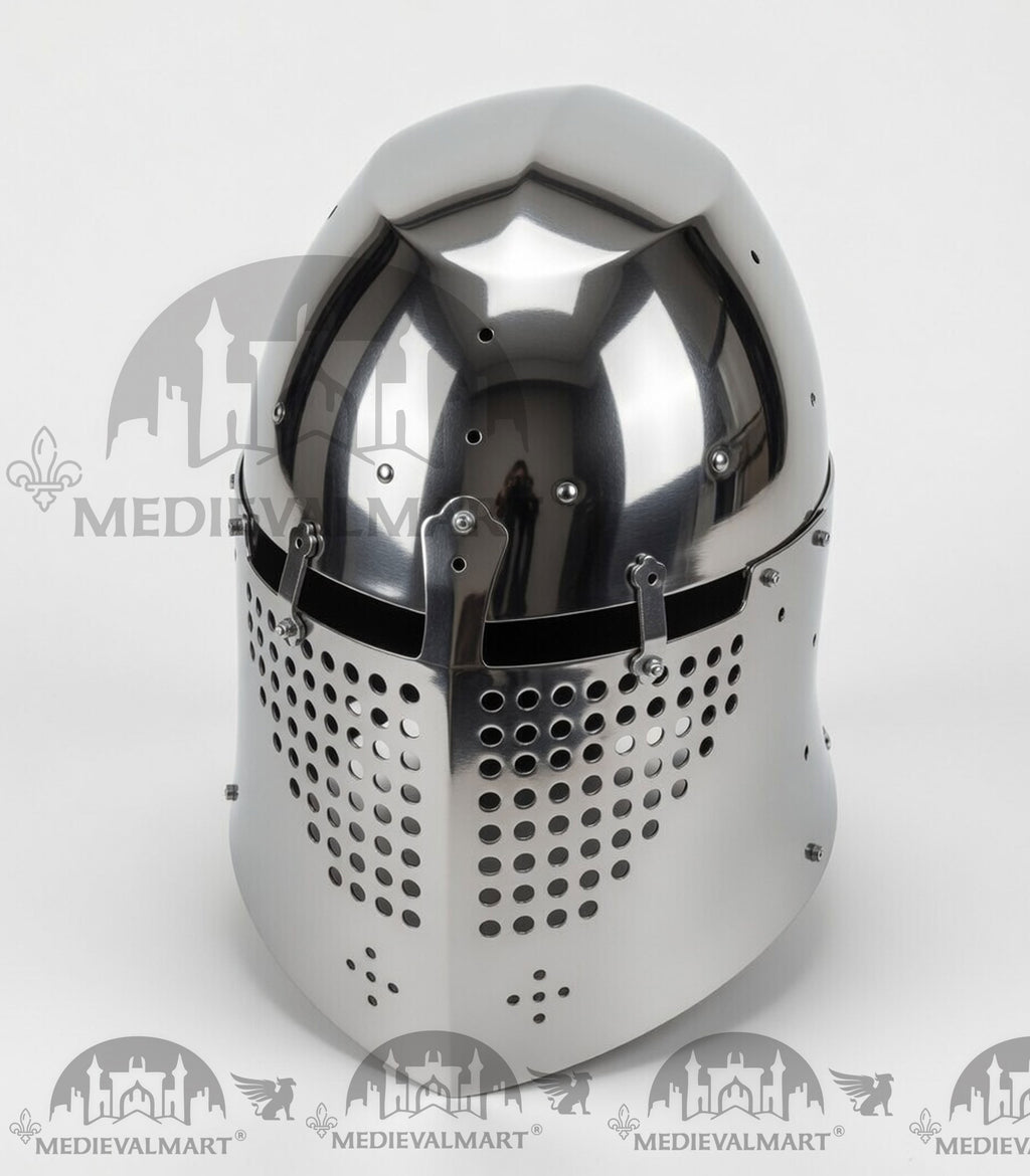 MEDIEVALMART 325 Century Alexander the Great War Head Armet "Simple" Helmet