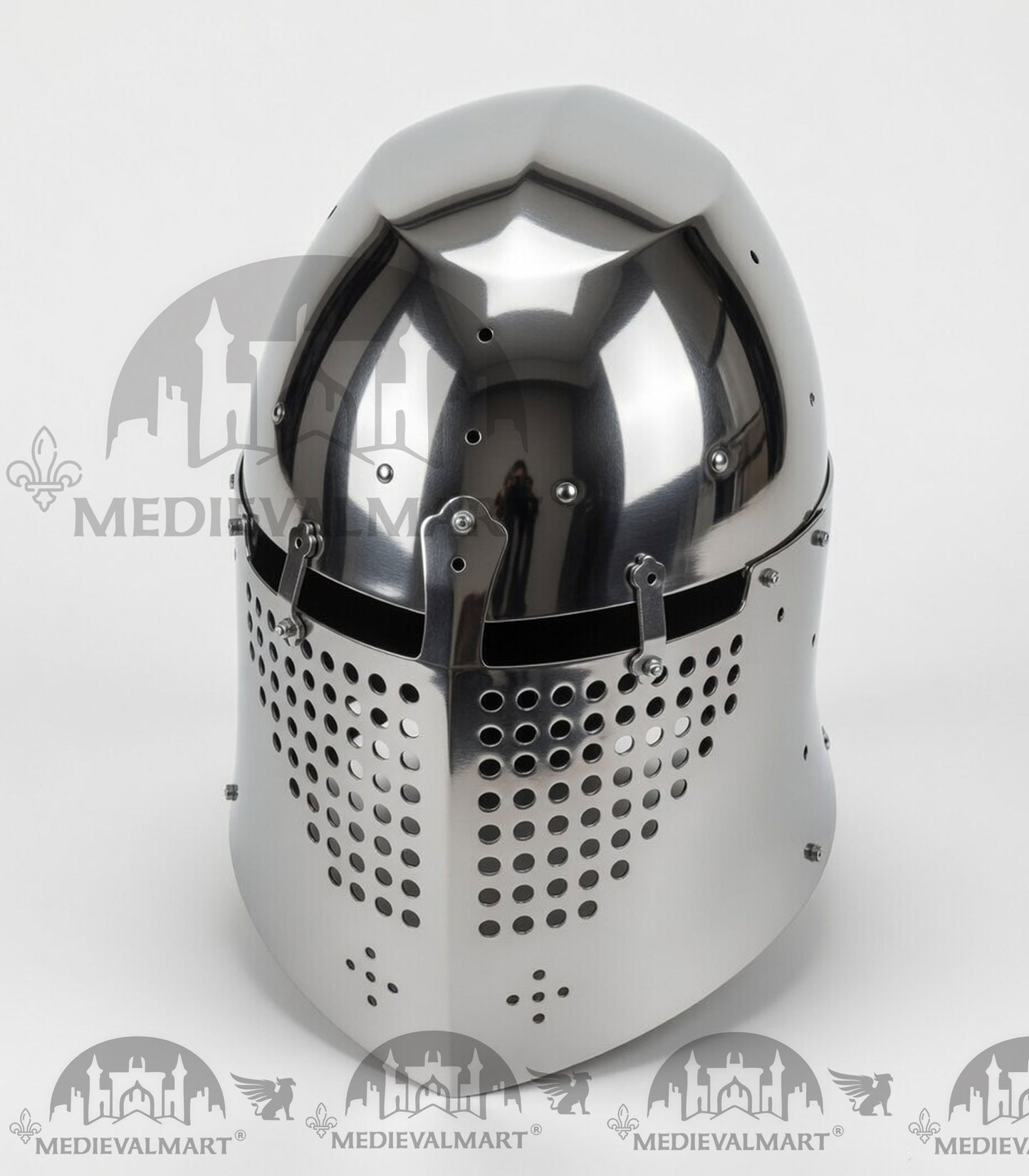 MEDIEVALMART 325 Century Alexander the Great War Head Armet "Simple" Helmet