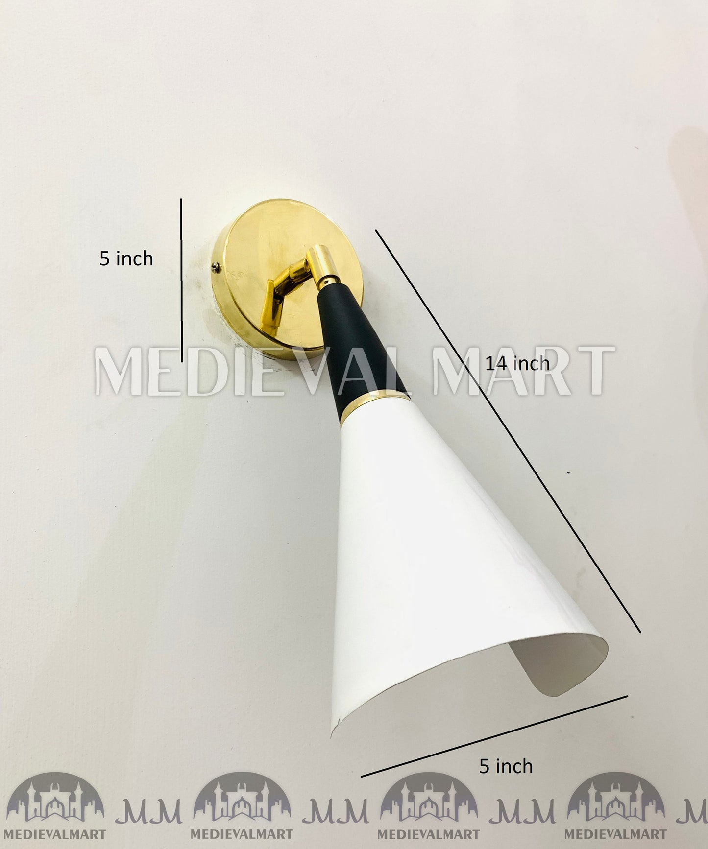 MEDIEVALMART Mid Century Wall Sconce Light - Italian Diabolo Wall Sconces Lighting - Bedside Lamp