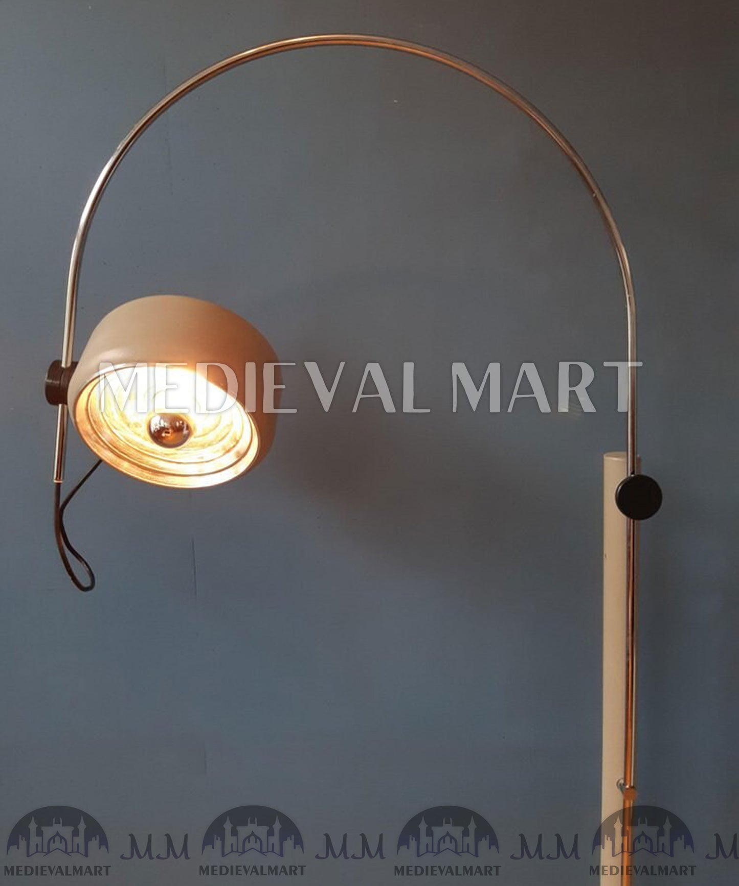 MEDIEVALMART Vintage Mid-Century Floor Lamp Arc Light by Kaiser Idell/Kaiser Leuchten