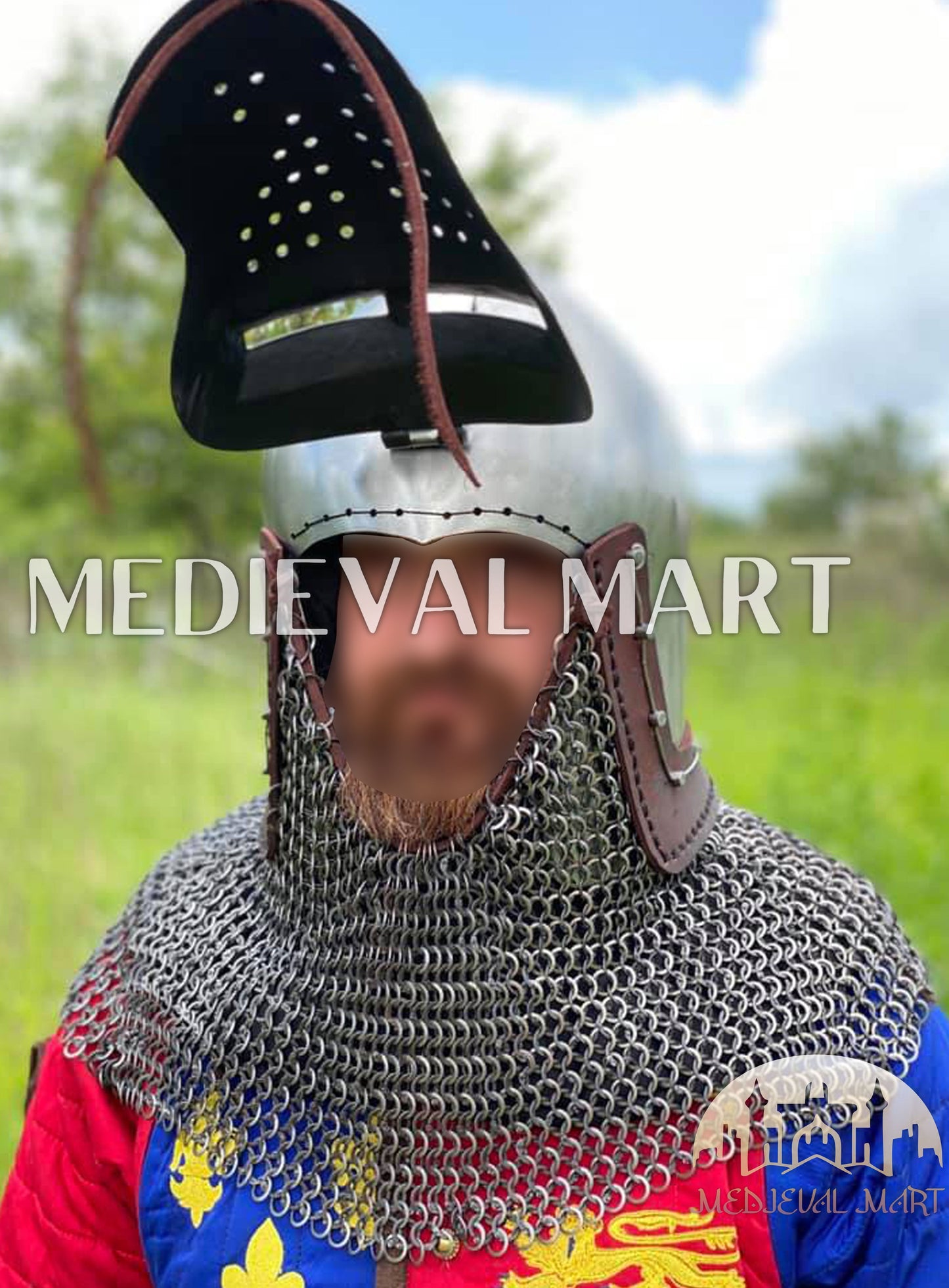 MEDIEVALMART Extreme Collection of Medieval Bascinet Longface Buhurt kalpvissior Helmet
