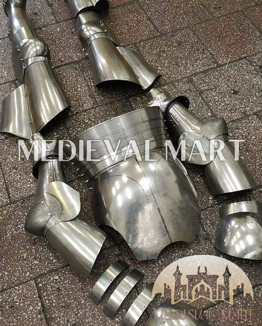 MEDIEVALMART Armure intégrale de combat médiéval allemand Buhurt avec hache viking ou épée