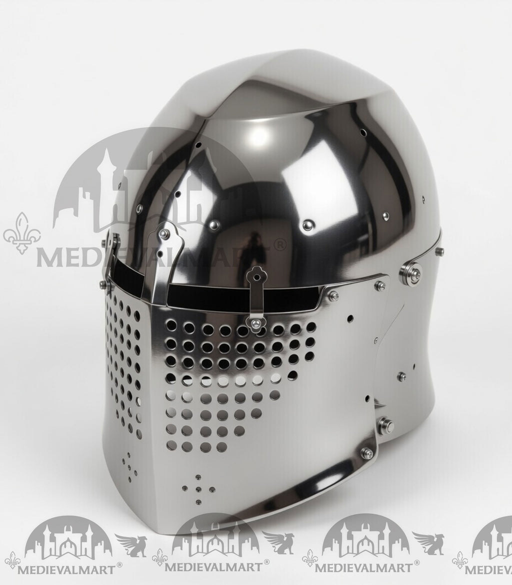 MEDIEVALMART 325 Century Alexander the Great War Head Armet "Simple" Helmet