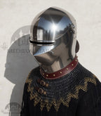 MEDIEVALMART XV Century Italian King Guard Houndskull Combat Bascinet Helmet