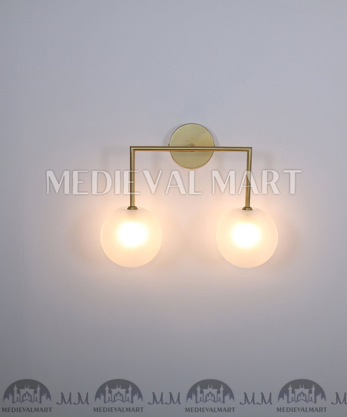 MEDIEVALMART Brass Wall Lights ,Wall Sconce ,Wall lamp ,Vanity Lights , Sconce Light