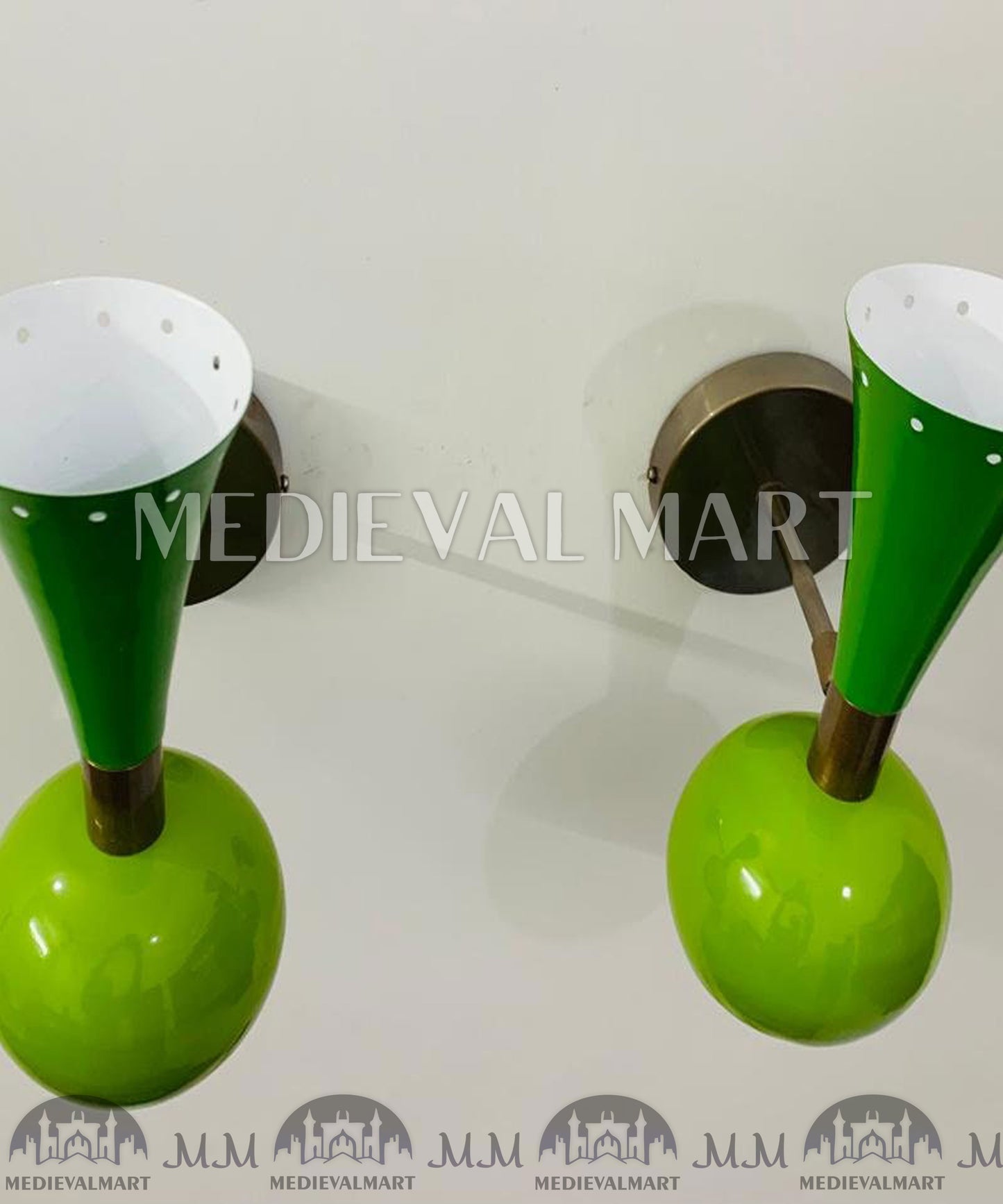 MEDIEVALMART 1950s Pre Modern & Rustic Lighting modern Industrial Wall Sconce Lights