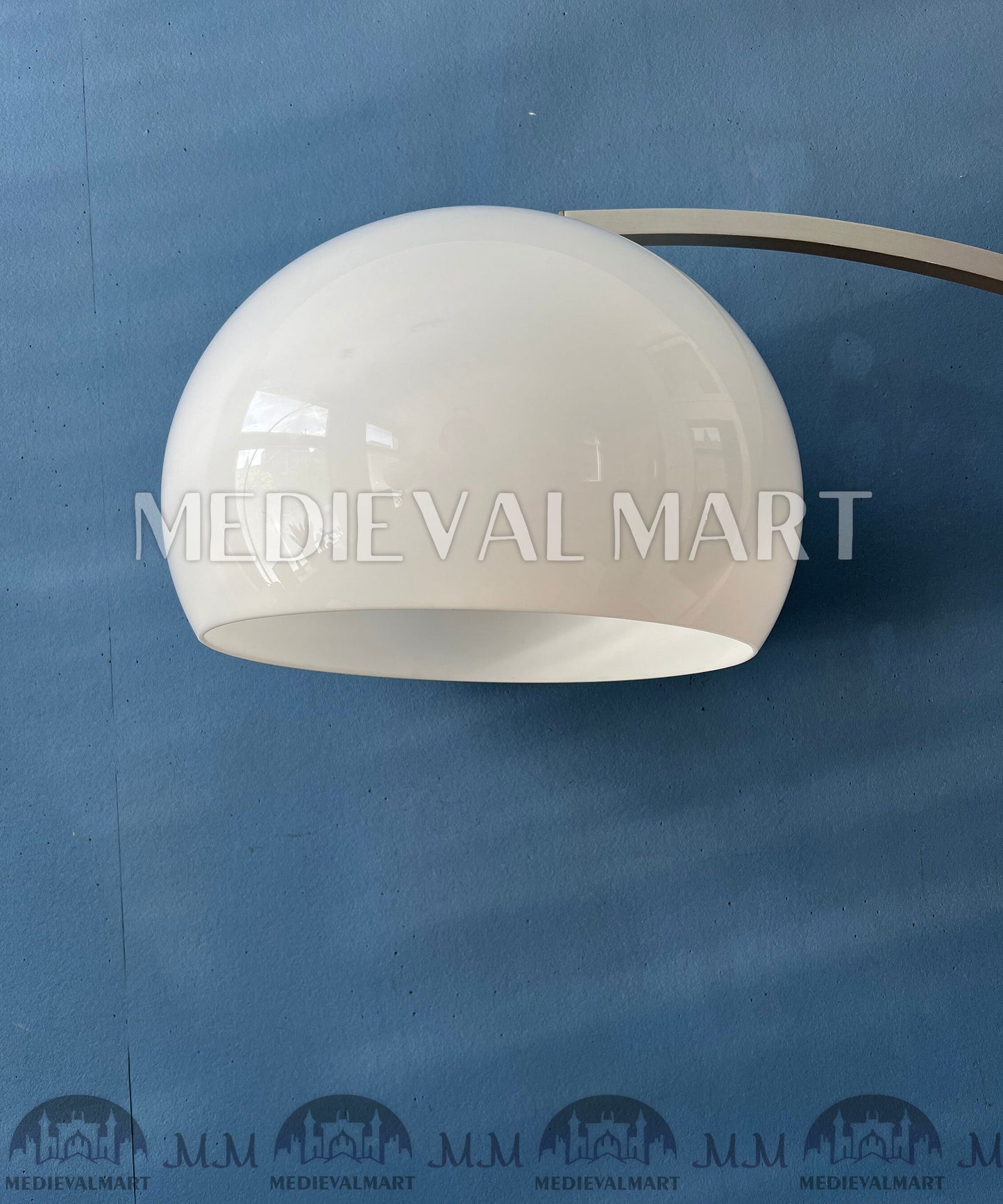 MEDIEVALMART Vintage Mid Century GEPO Space Age Mushroom Arc Floor Lamp