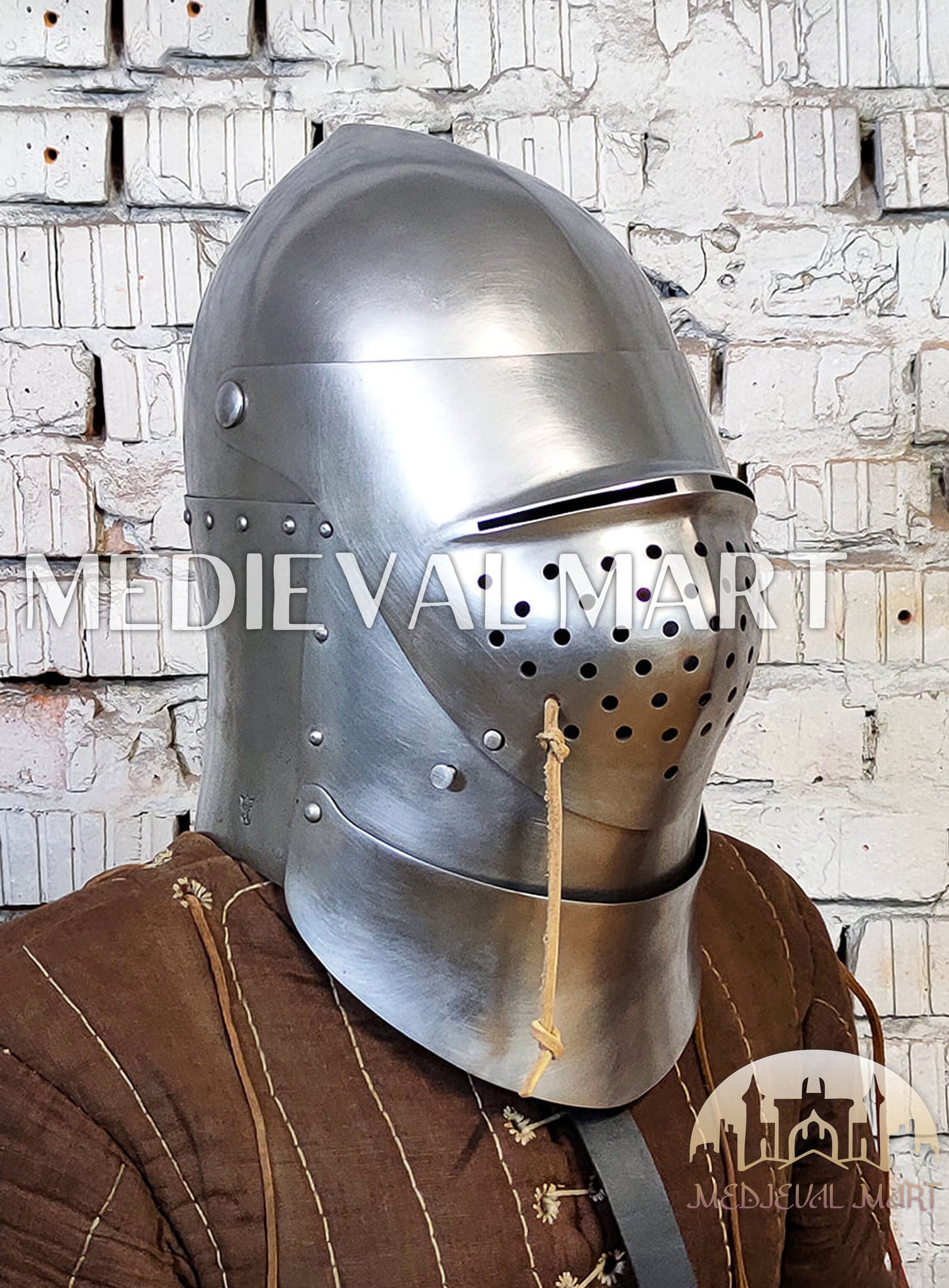 MEDIEVALMART Medieval XV Century The Great Bascinet “Sailsbury” Helmet