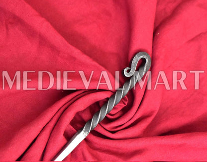 MEDIEVALMART Hand Forged Viking Eating Half Twisted Spike