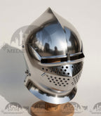 MEDIEVALMART European Gothic Sallet Helmet XV Century Christian Knighthood LARP; SCA