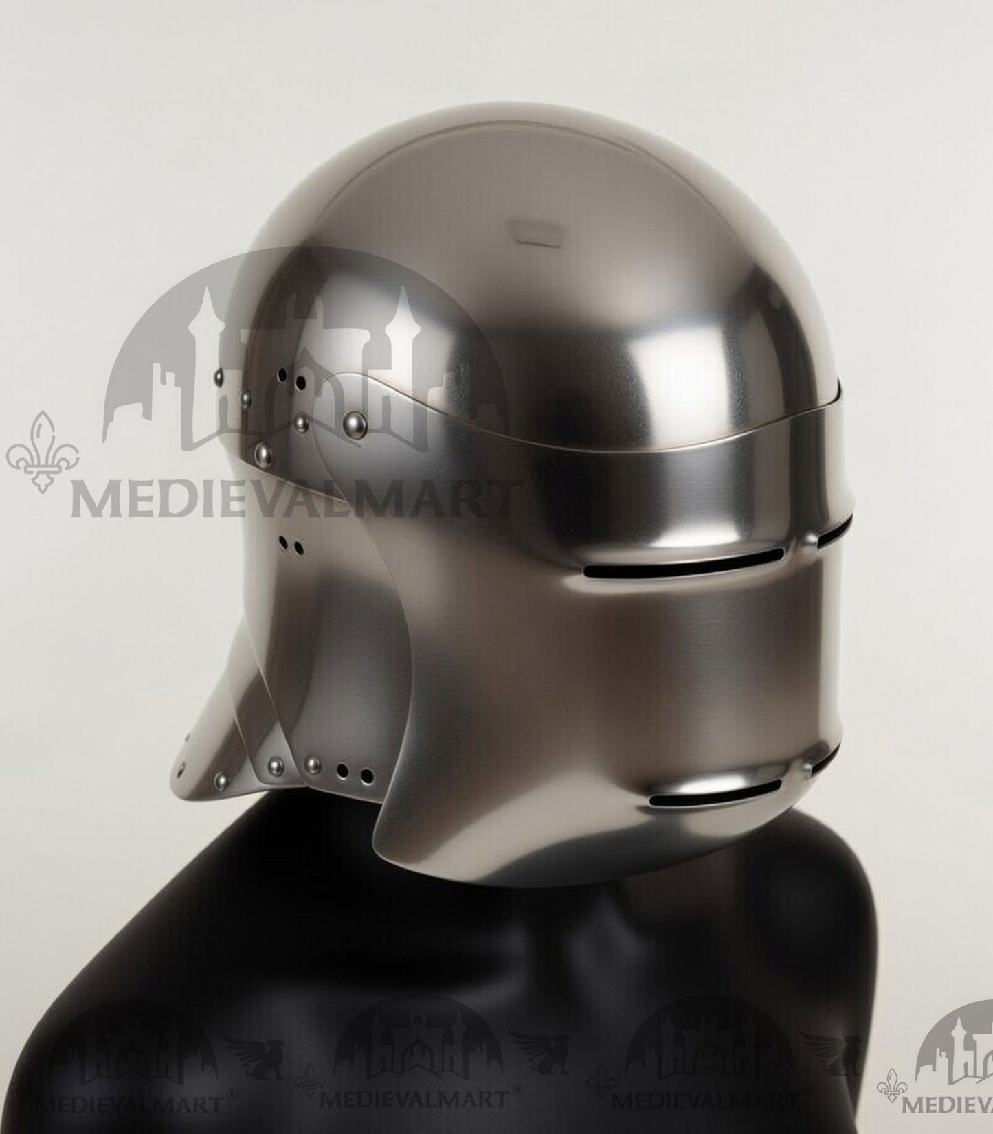 MEDIEVALMART Medieval Steel German knight Sallet head armor "The Kingmaker" Helmet