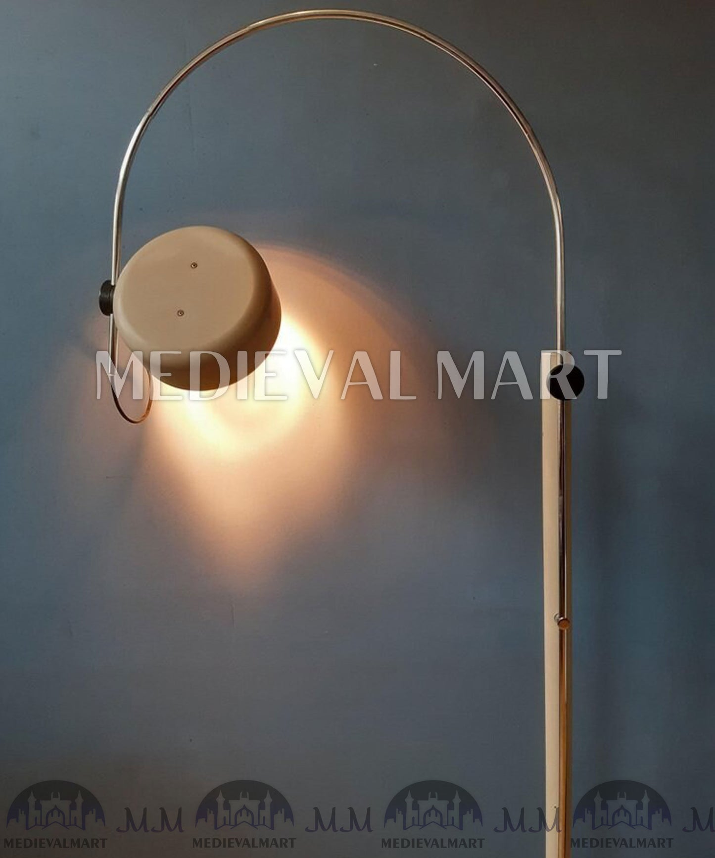 MEDIEVALMART Vintage Mid-Century Floor Lamp Arc Light by Kaiser Idell/Kaiser Leuchten