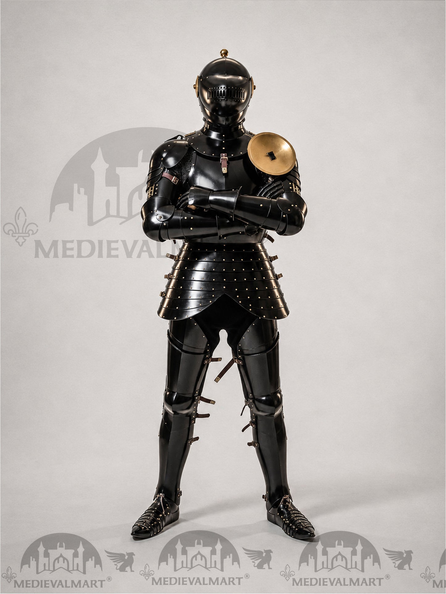 MEDIEVALMART Medieval Knight Katernbrust Full Body Armor Set W/H Sword