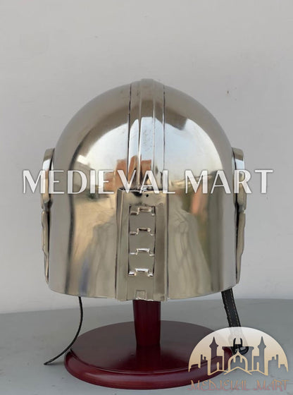 MEDIEVALMART "The Mandalorian" Din Djarin Boba Fett Helmet W/H Free Stand | Star Wars Props