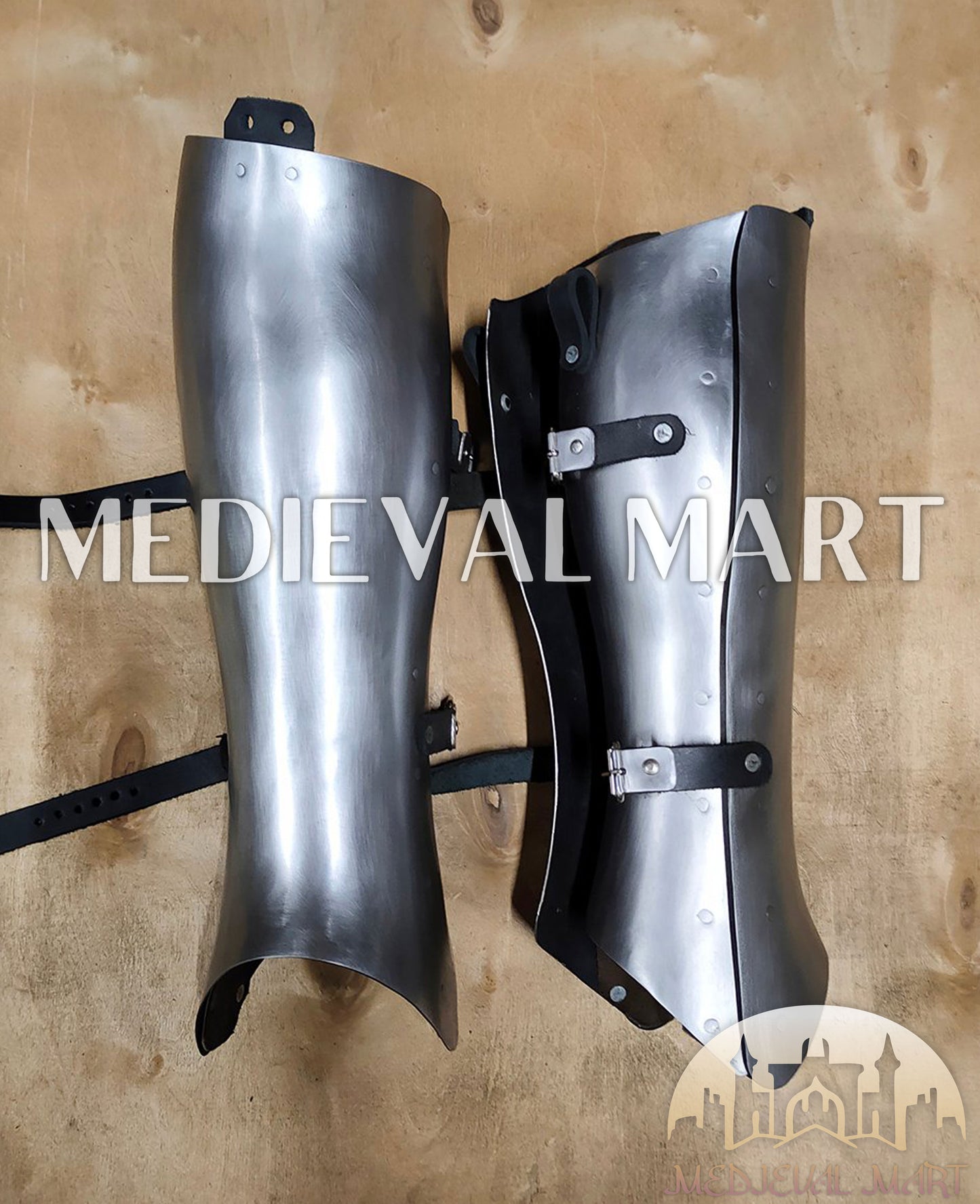 MEDIEVALMART Medieval European Greaves knight Legs Armor