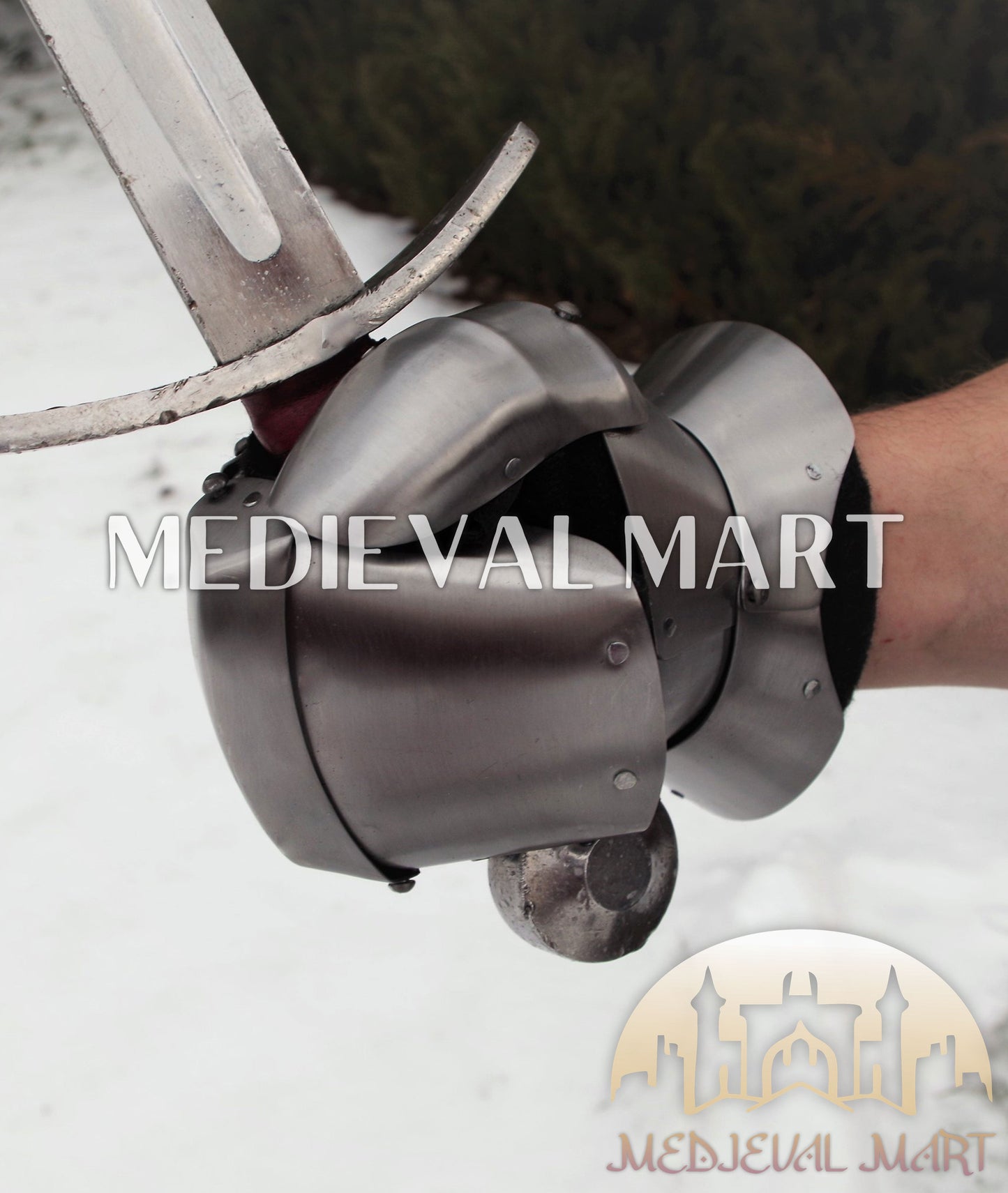 MEDIEVALMART Medieval knight full Set of Buhurt Combat Player Armor Suit W/H Titanium Brigandine or Axe  ~ Harden Steel Costume for LARP; HMB; IMCF