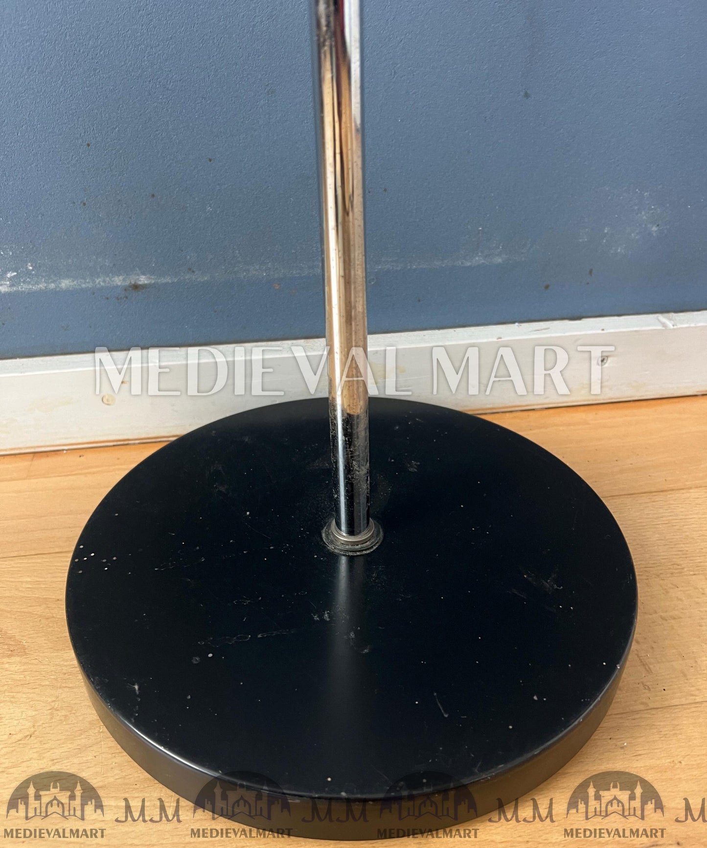 MEDIEVALMART Vintage Mid Century Silver Dijkstra Space Age Floor Lamp