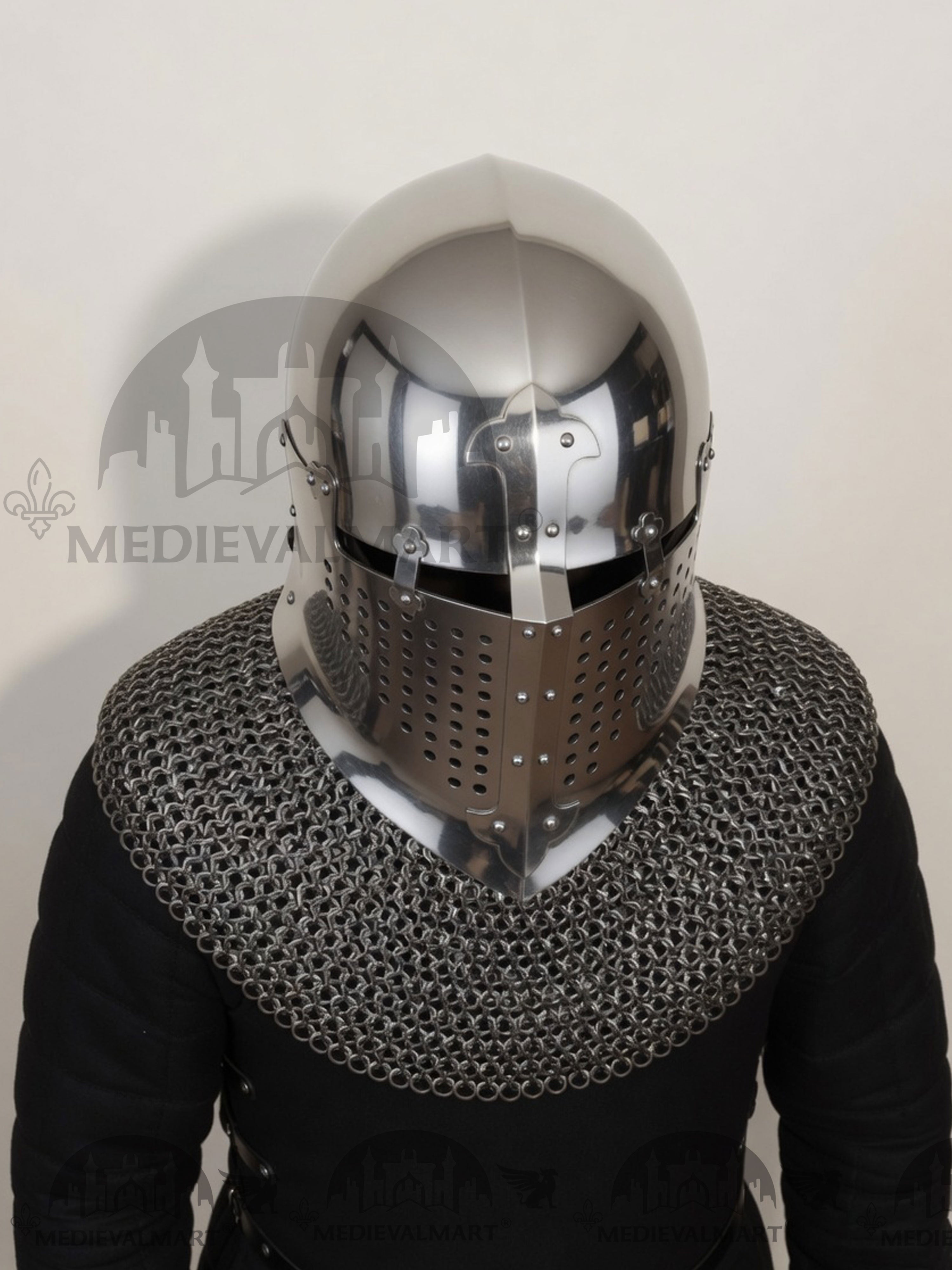MEDIEVALMART 4th century The Great Alexander Sugarloaf Bascinet Helmet