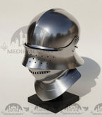 MEDIEVALMART Great Bascinet Helmet Medieval Knight Armor Helmet for Reenactment LARP Cosplay