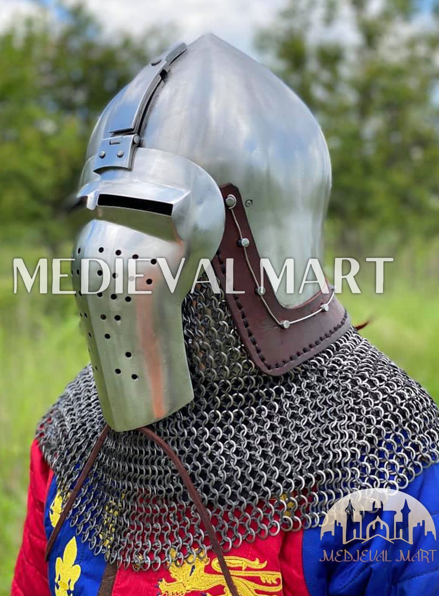 MEDIEVALMART Extreme Collection of Medieval Bascinet Longface Buhurt kalpvissior Helmet
