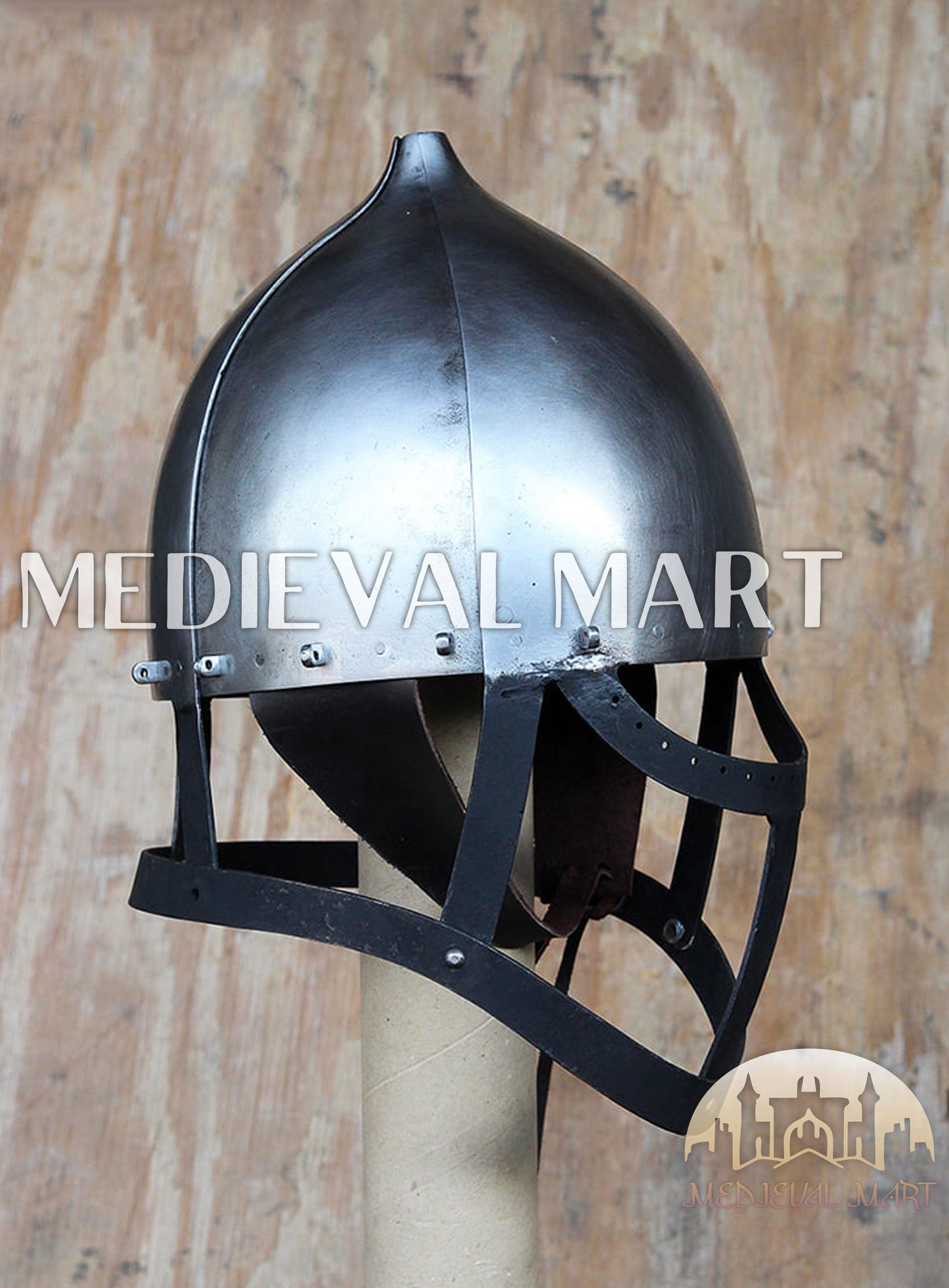 MEDIEVALMART Medieval Viking Norman Nasal Helmet W/H Face Gaurd