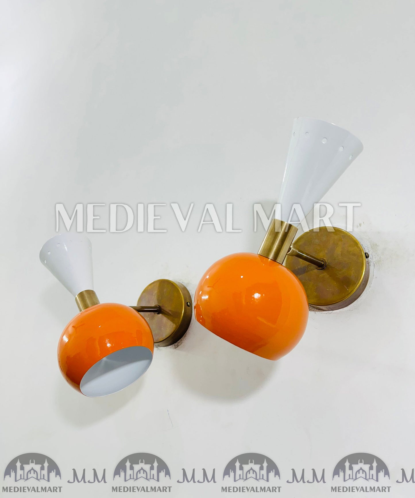 MEDIEVALMART Handmade Mid Century Italian Wall Sconce Diabolo Modern Wall Light