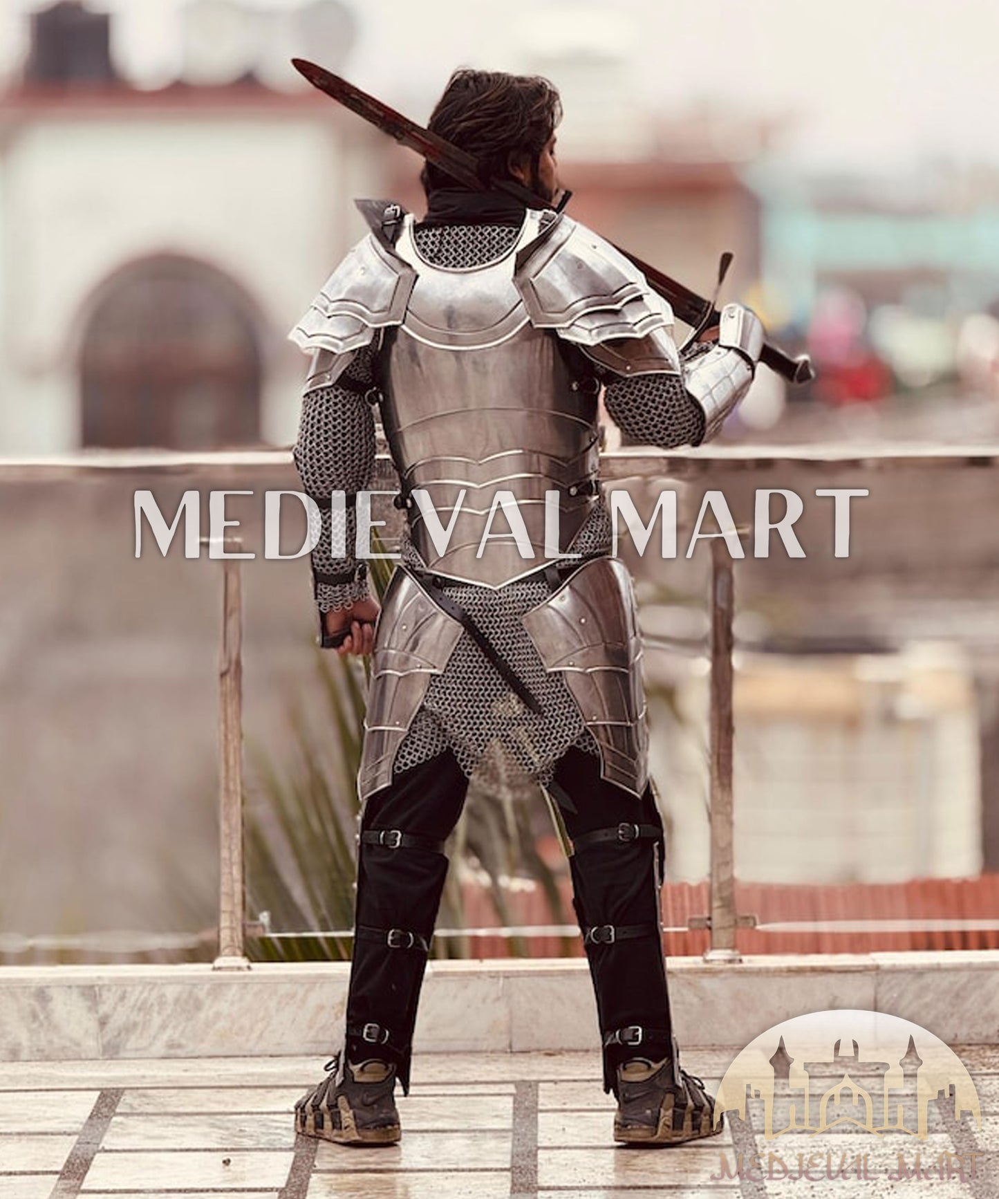 MEDIEVALMART Medieval Battle Ready Knight Steel Full Body Armor Suit