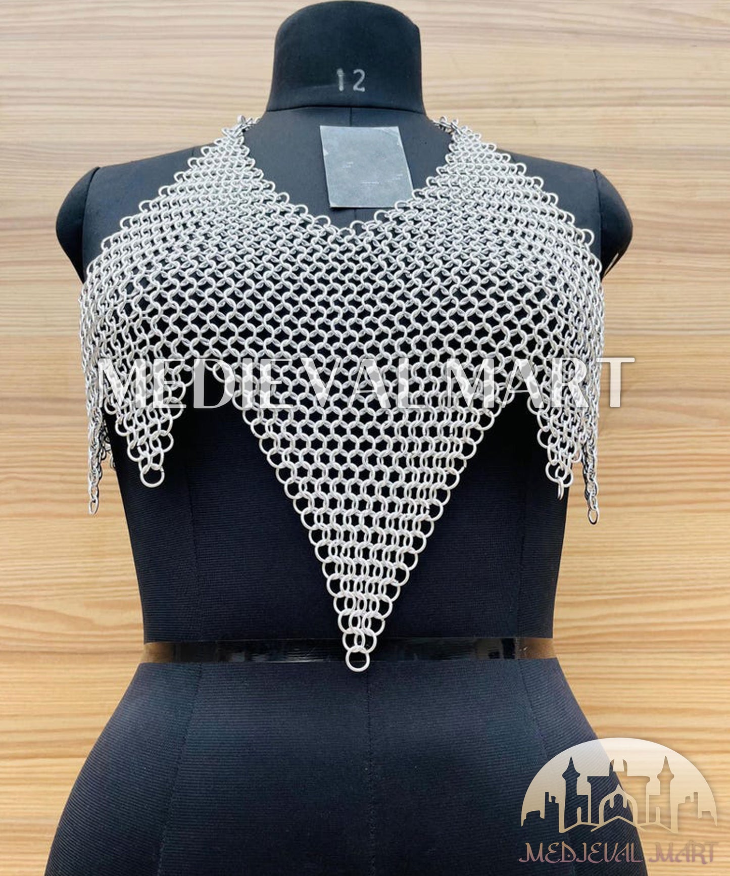 MEDIEVALMART Women’s (Bloodmoon) Chainmail Armor  W/O Skirt