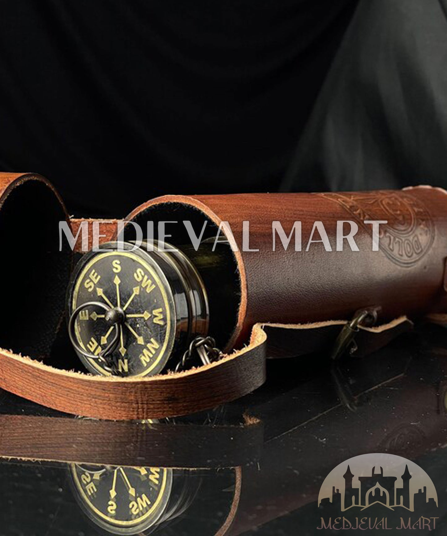 MEDIEVALMART Nautical Brass Antique decor Spyglass/Handheld Telescope for Adventure