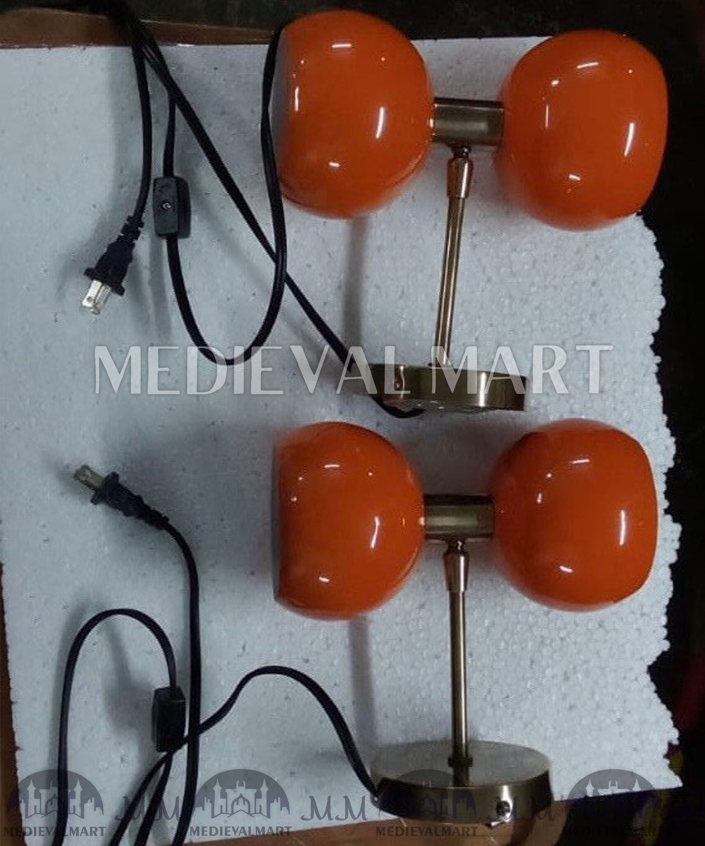 MEDIEVALMART Handmade Diabolo Wall Sconce Brass Stilnovo Style Wall Fixture Vanity Lights