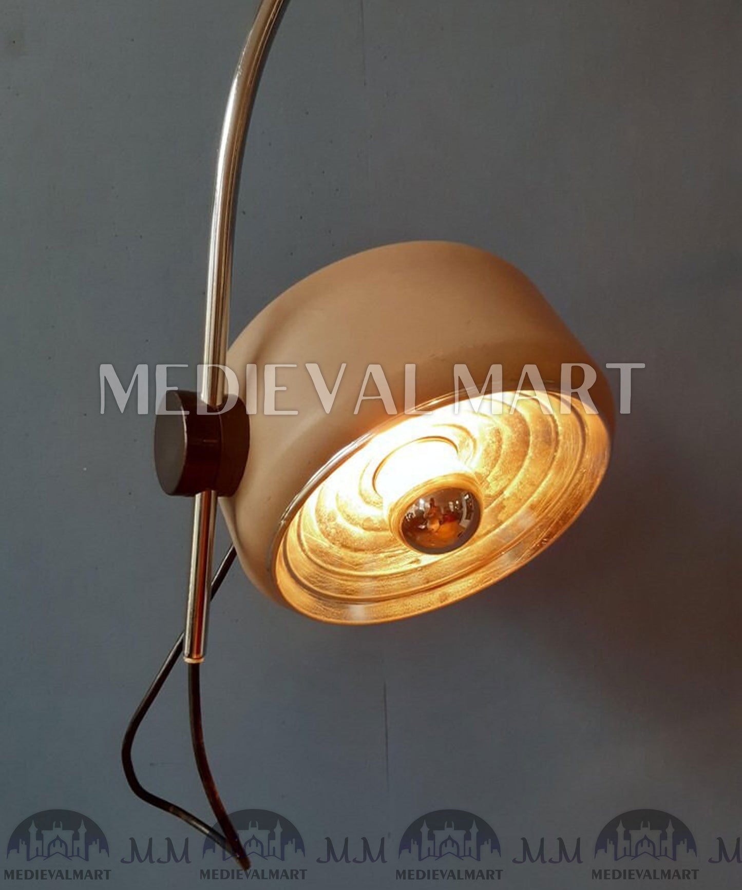 MEDIEVALMART Vintage Mid-Century Floor Lamp Arc Light by Kaiser Idell/Kaiser Leuchten