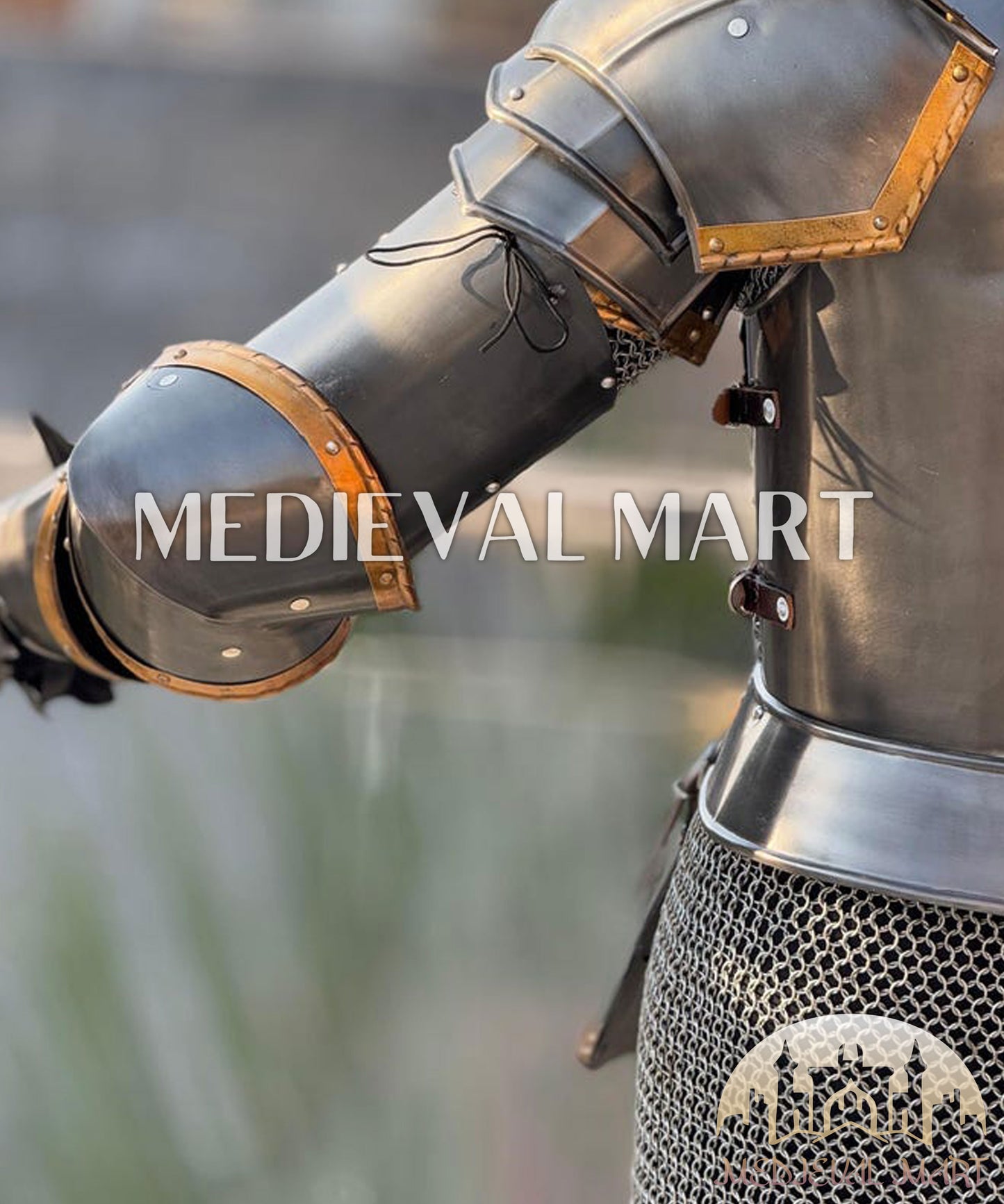 MEDIEVALMART Moria Dwarf Dwarven Steel Knight Armor Suit Full Body Armor