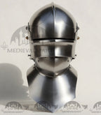 MEDIEVALMART Hungary Mid Century Medieval Gothic Celata War Helmet With Neck Armor