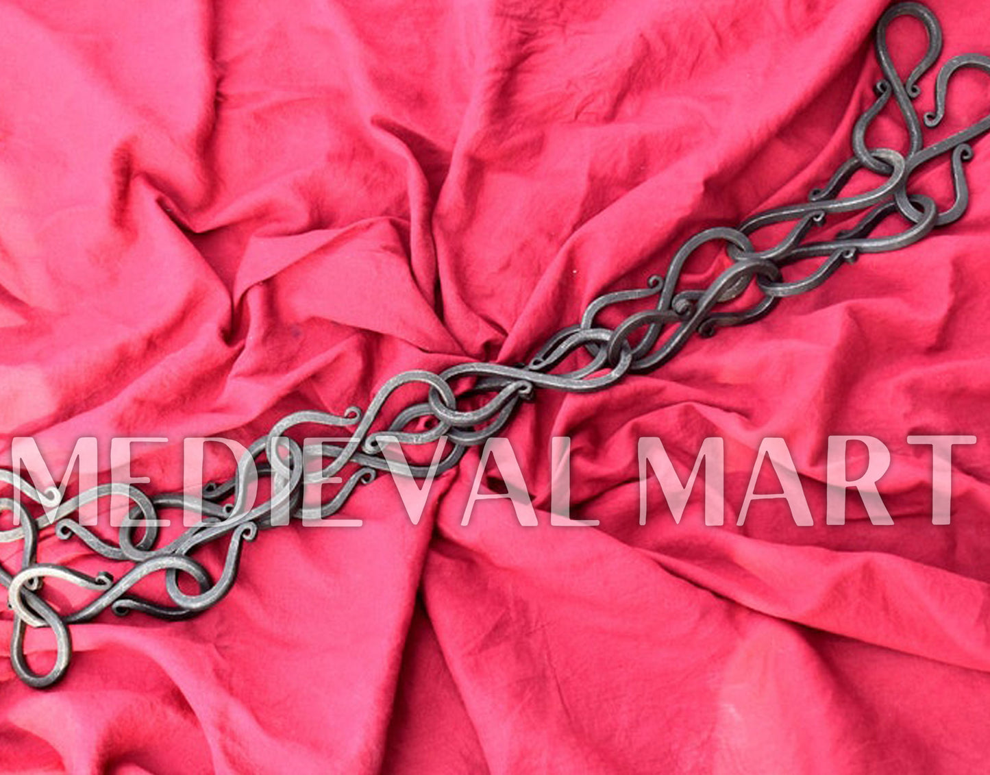 MEDIEVALMART Hand Forged Medieval Viking S hook Chain
