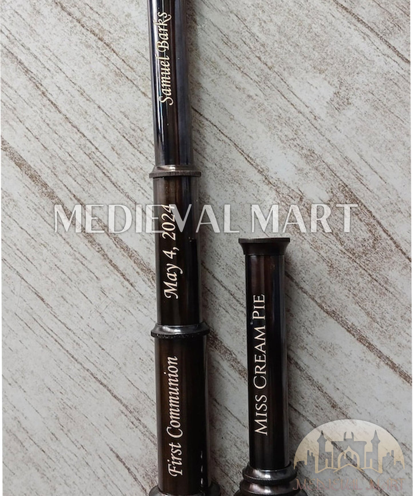 MEDIEVALMART Nautical Brass Spyglass Telescope Sailors & Steampunk Collectors Maritime Decor