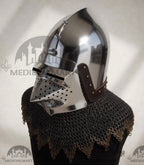 MEDIEVALMART XIV Century Medieval Houndskull "Lorenzo" Bascinet Visor Helmet HMB; IMCF