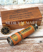 MEDIEVALMART Personalized Working Telescope, Graduation Gifts , Anniversary Gift For Husband