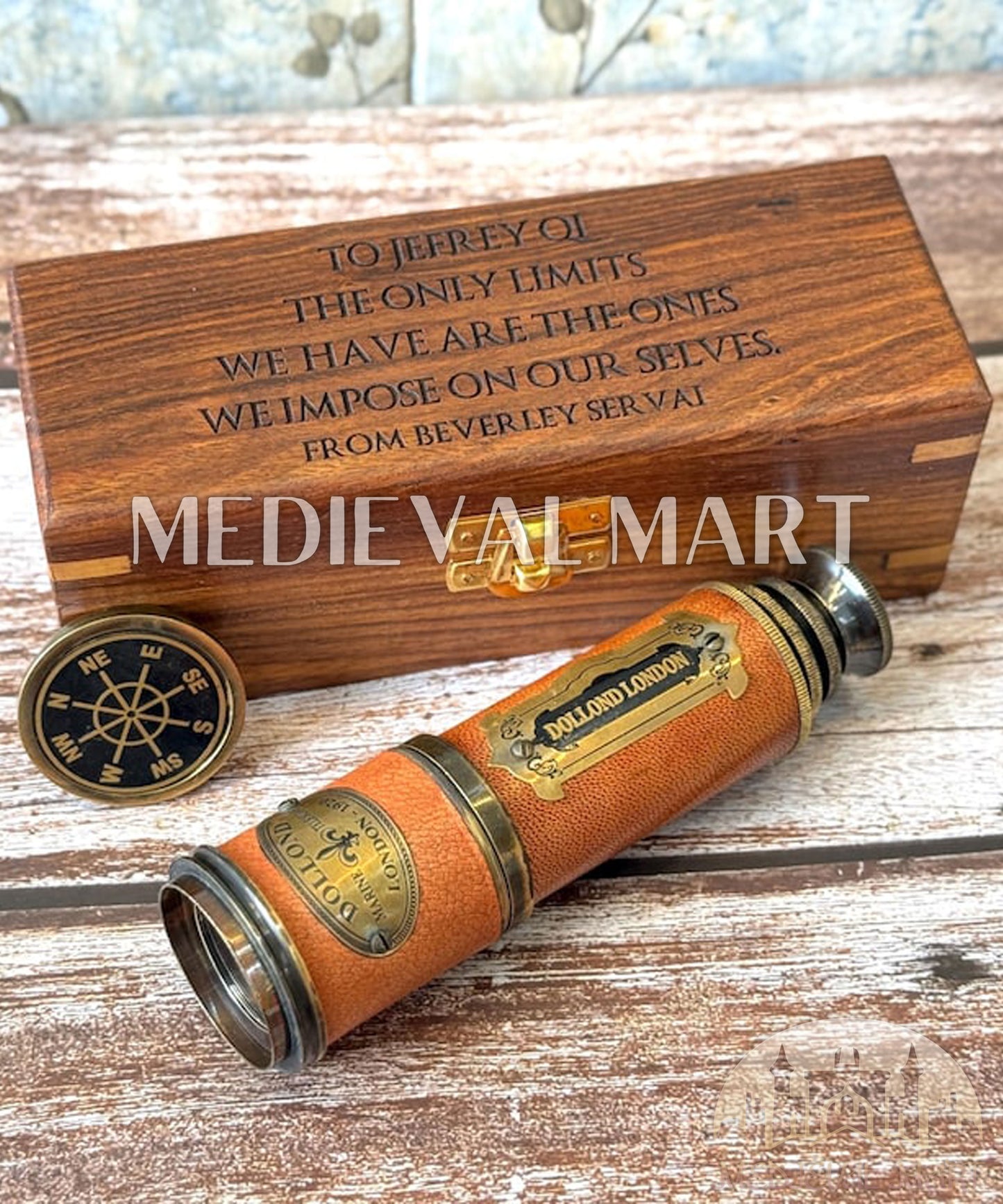 MEDIEVALMART Personalized Working Telescope, Graduation Gifts , Anniversary Gift For Husband