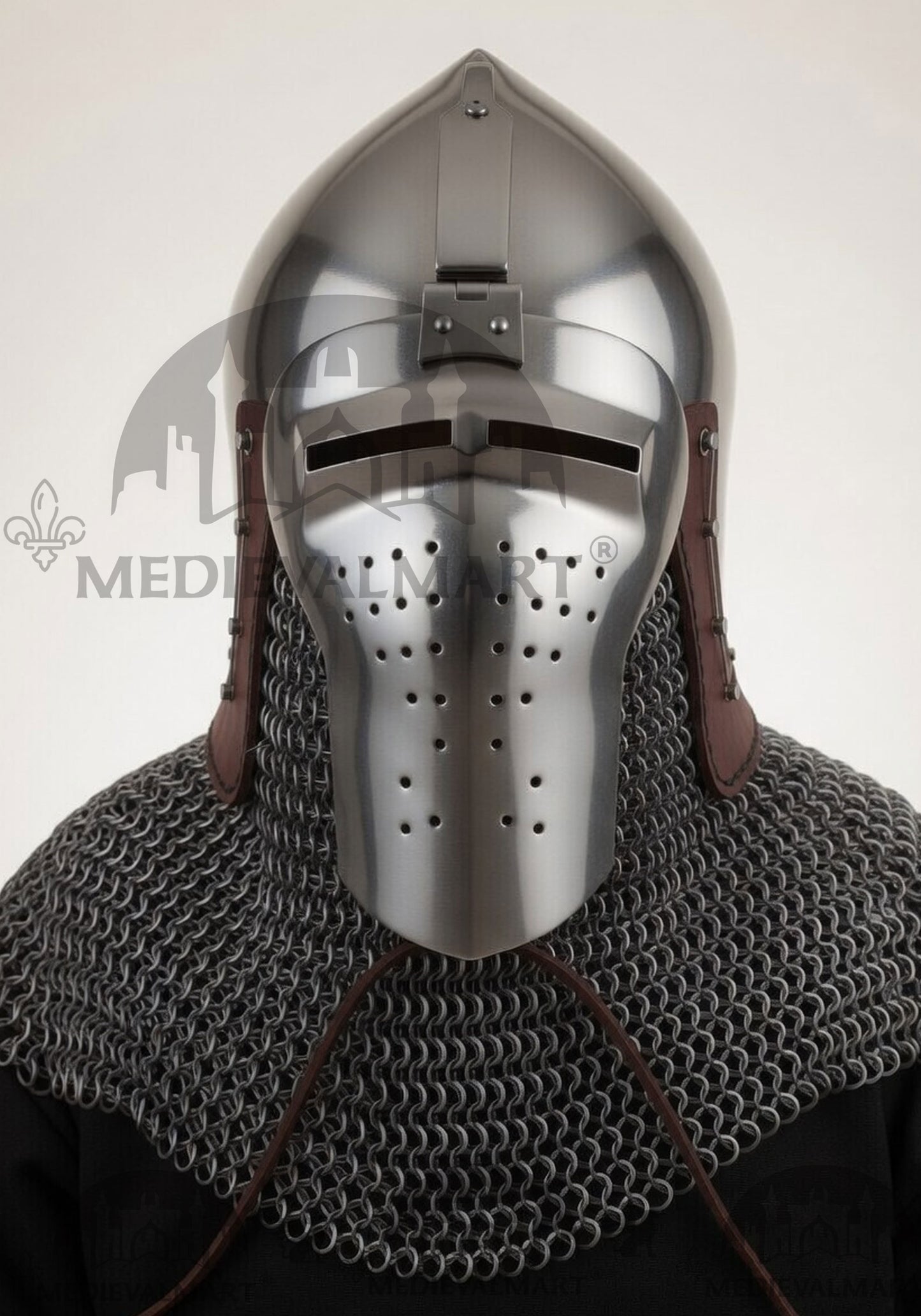 MEDIEVALMART Extreme Collection of Medieval Bascinet Longface Buhurt kalpvissior Helmet