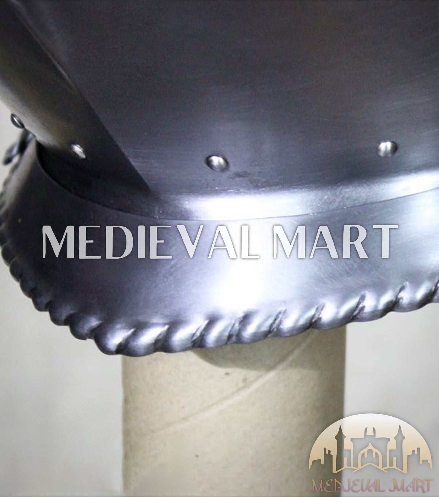 MEDIEVALMART 15th-Century Medieval German Burgundian Open Sallet Helmet