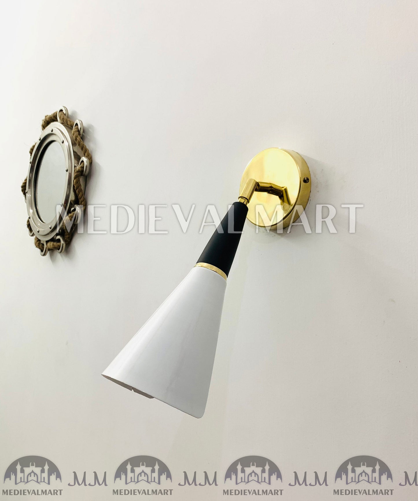 MEDIEVALMART Mid Century Wall Sconce Light - Italian Diabolo Wall Sconces Lighting - Bedside Lamp