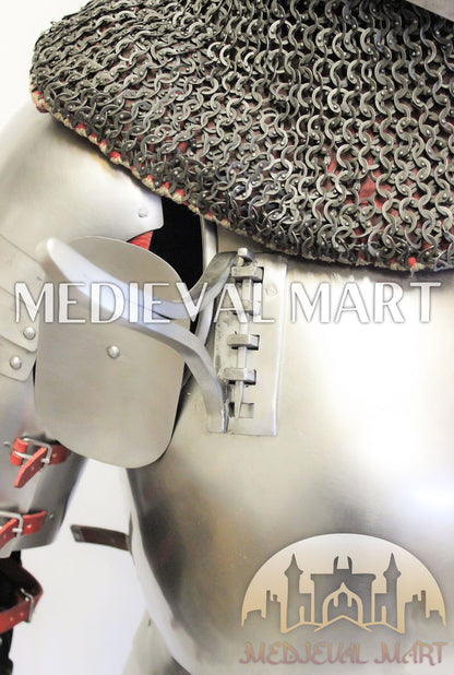 MEDIEVALMART Francis Authentic Medieval Full set of Armor W/H Hundshughel Bacient