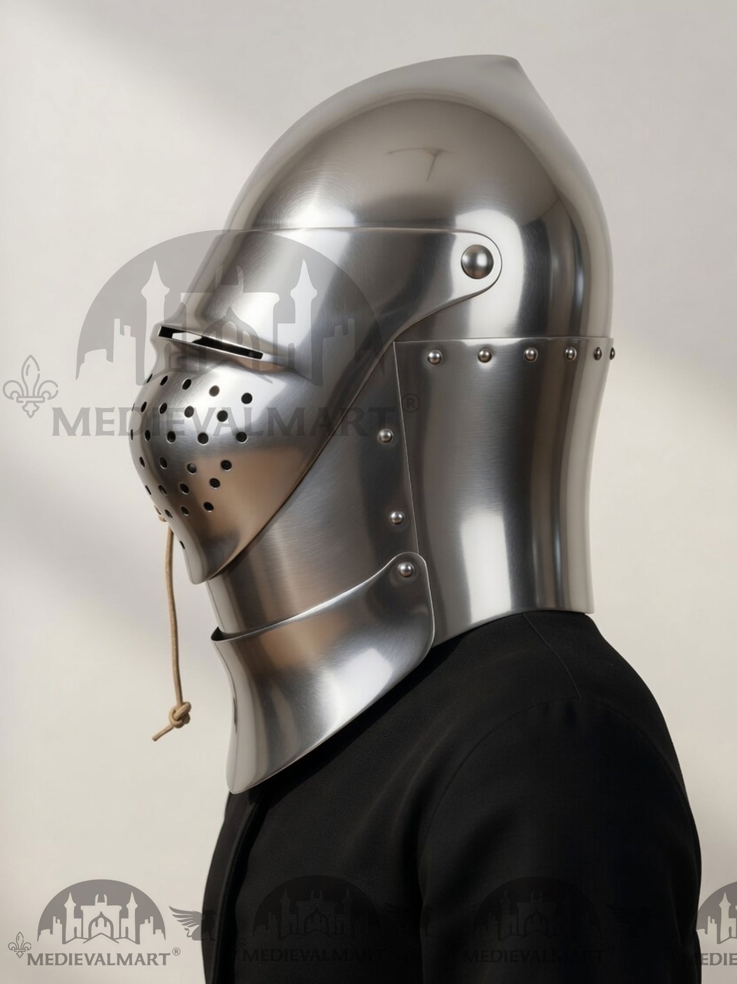 MEDIEVALMART Medieval XV Century The Great Bascinet “Sailsbury” Helmet