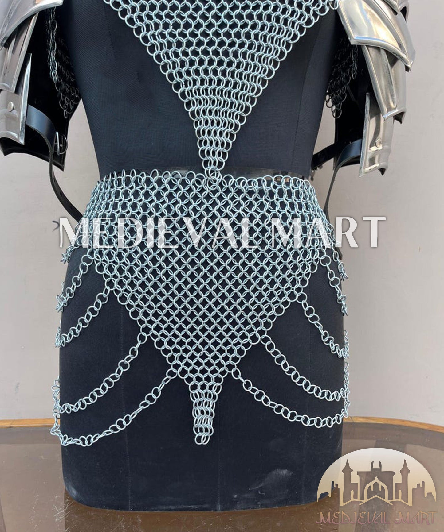MEDIEVALMART (Velmora Siege) Women’s Armor With (Duskblade) Chainmail Armor