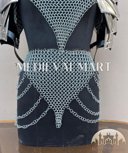 MEDIEVALMART (Velmora Siege) Women’s Armor With (Duskblade) Chainmail Armor