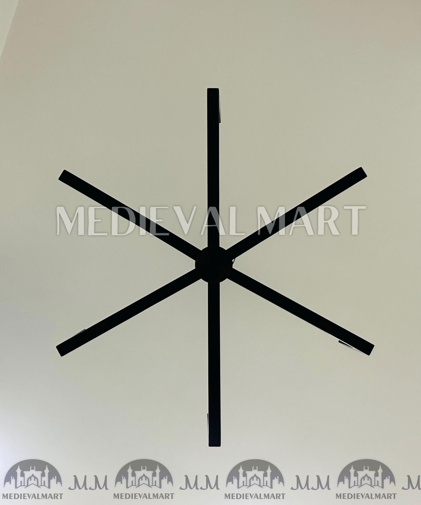 MEDIEVALMART Modern Brass 6 Arm Chandelier Mid Century Hand Made Sputnik Chandelier Light Fixture