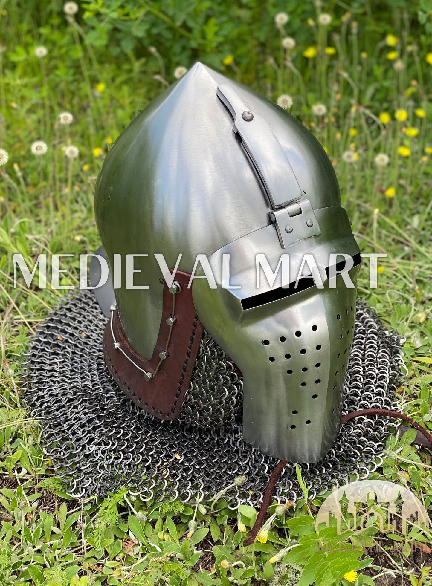 MEDIEVALMART Extreme Collection of Medieval Bascinet Longface Buhurt kalpvissior Helmet