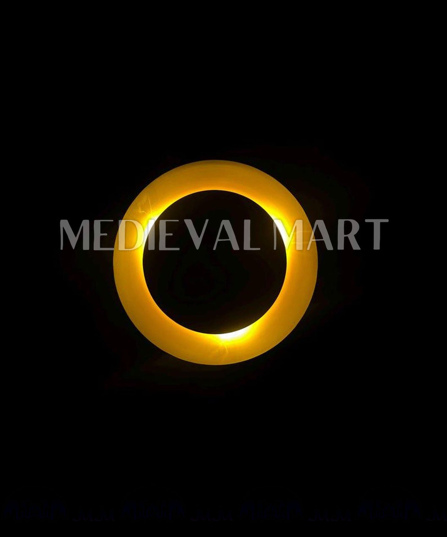 MEDIEVALMART Modern Brass Round Wall Lamp: Handcrafted Sconce Lighting